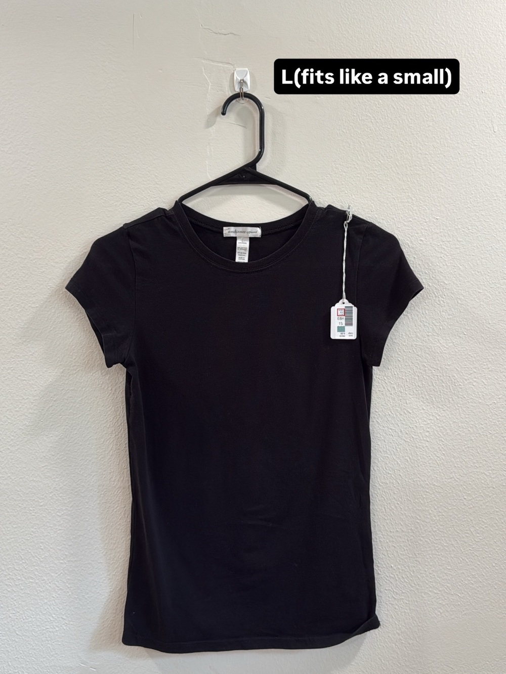Black Crewneck Short-Sleeve Tee - Classic Women's Top